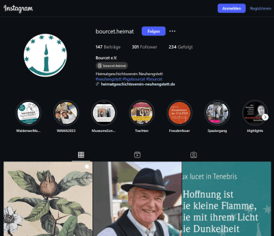 Link zur Instagramseite des HGVs